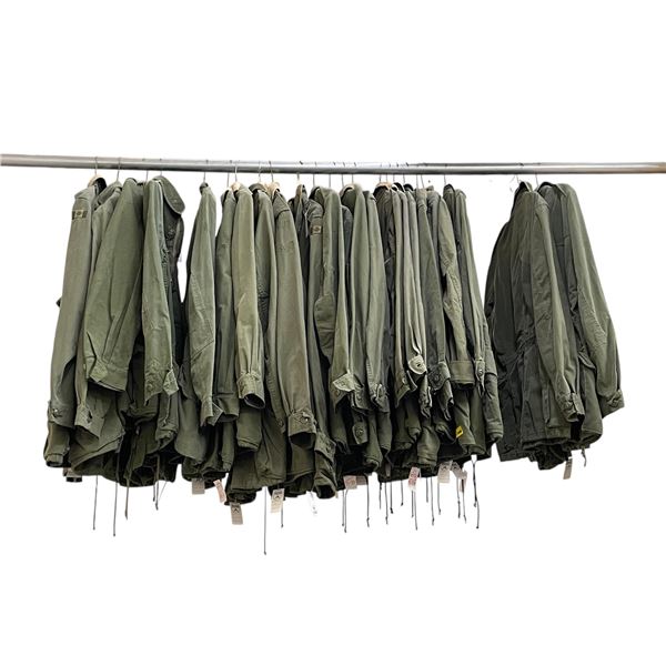 Group of approx 20 Canadian Army M2 field jackets