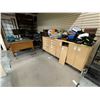 Image 1 : Large group of misc - includes 2 office supplies cabinet (approx 47in x 25in x 40in H) office chair 