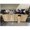 Image 2 : Large group of misc - includes 2 office supplies cabinet (approx 47in x 25in x 40in H) office chair 
