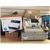 Image 3 : Large group of misc - includes 2 office supplies cabinet (approx 47in x 25in x 40in H) office chair 