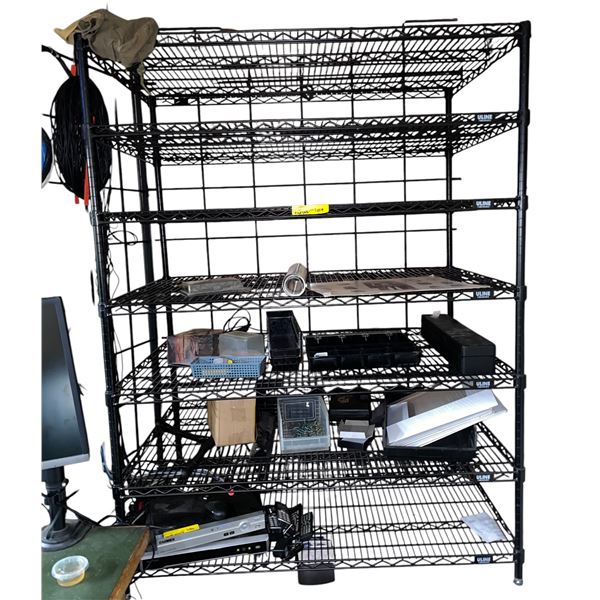 7 tier shelving unit (approx 47in x 30in x 63in H)
