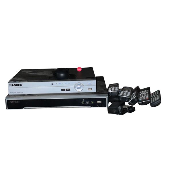 Lorex security system w/ cameras & assorted remotes and vtech phones (not tested) - includes Lorex 1