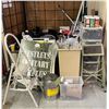 Image 1 : Large group of assorted misc - includes 2 step stools / clothing accessories etc