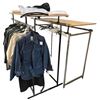 Image 1 : Group of assorted Millitary jackets / coats (approx 35 pcs) w/ clothing rack shelving (approx 60in x