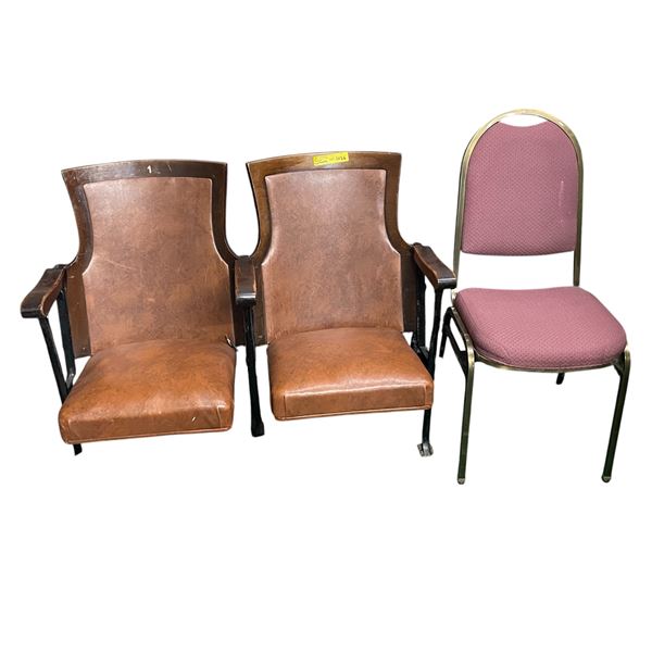 Group of 3 assorted chairs