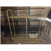 Image 3 : Room full of 6-tier metal shelving display units (approx 36in x 27in x 92in H) approx 8 shelving uni