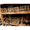 Image 3 : Shelving units full of assorted millitary boots & misc items (shelving units included - approx 7ft l