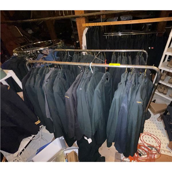 6 racks full of assorted Millitary clothing (approx 200-300pcs)
