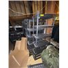 Image 1 : 8 shelves of assorted plastic shelving units