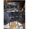 Image 3 : 8 shelves of assorted plastic shelving units
