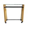 Image 3 : Group of 3 garment rack display stands (approx 54in x 21 1/2in x 55in H)