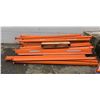 Image 1 : Pallet - Industrial Orange Racking Beams, approx. 95" long each. PICK-UP LOCATION: 2635 LILLOOET STR