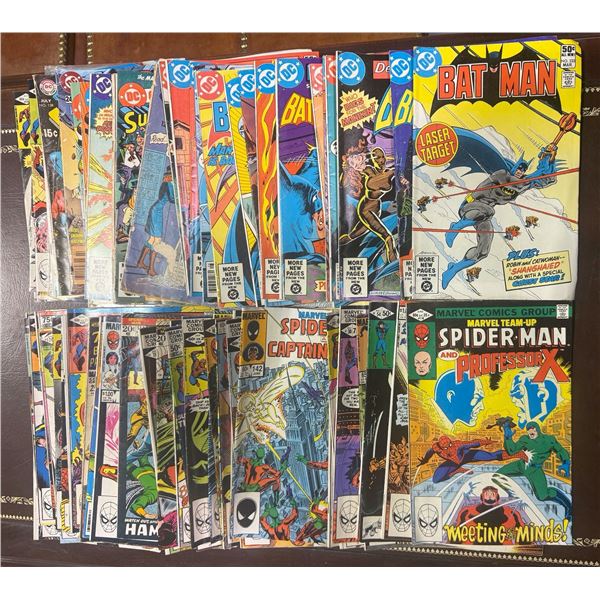 Assorted comic books: spider-man & batman