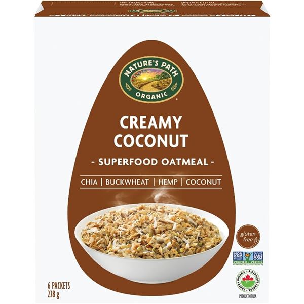 NEW 228G NATURES PATH CREAMY COCONUT OATMEAL