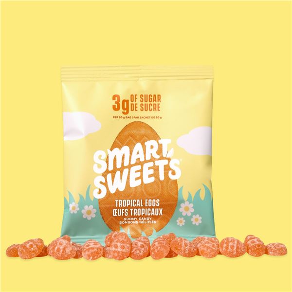 NEW 700G SMART SWEETS TROPICAL EGGS GUMMY CANDY