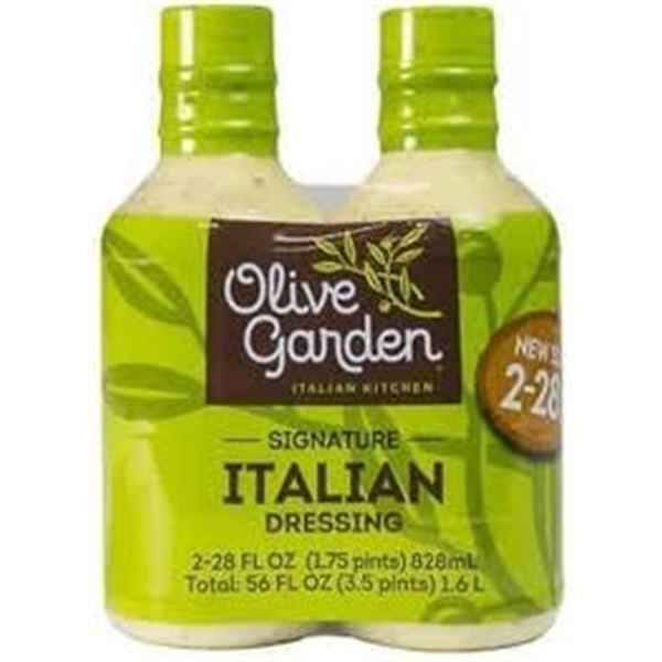 NEW 2 X 828ML OLIVE GARDEN ITALIAN DRESSING