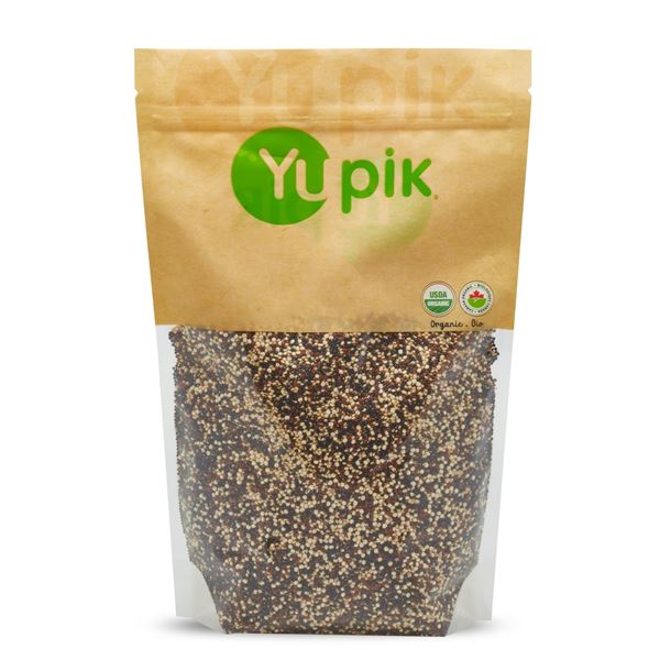NEW 1KG YUPIK ORGANIC TRI-COLOR MIXED QUINOA