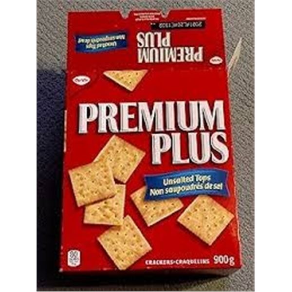 NEW 900G PREMIUM PLUS UNSALTED CRACKERS