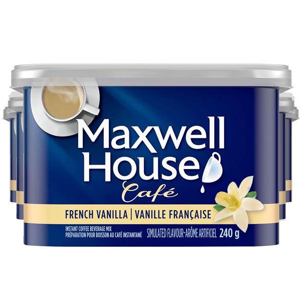 NEW 240G MAXWELL HOUSE FRENCH VANILLA