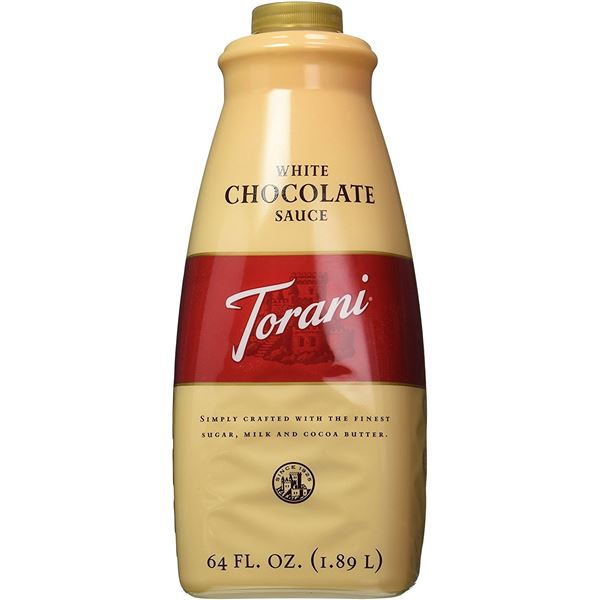 NEW 1.89L TORANI WHITE CHOCOLATE SAUCE