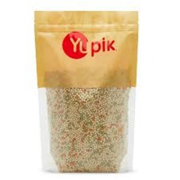 NEW 1KG YUPIK TOASTED TRICOLOR COUSCOUS PEARLED