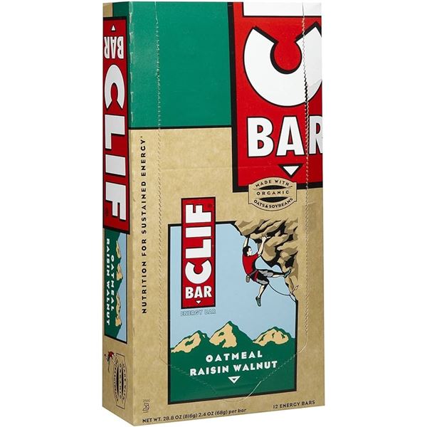 NEW 12 X 68G OATMEAL RAISIN WALNUT CLIF BARS