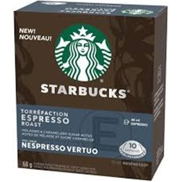 NEW 68G STARBUCKS ESPRESSO ROAST NESPRESSO VERTUO