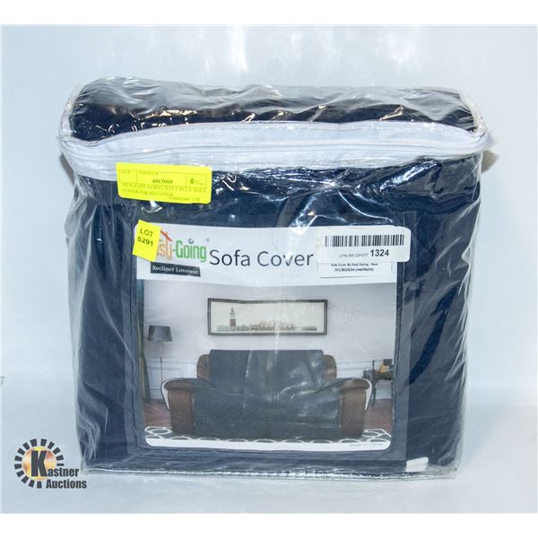 NEW EASY GOING NAVY BLUE SOFA COVER FOR RECLINER/