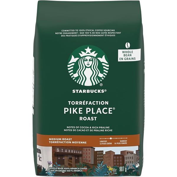NEW 907G STARBUCKS PIKE PLACE ROAST MEDIUM ROAST