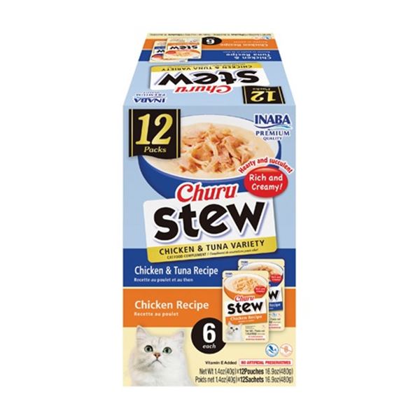 NEW 480G CHURU STEW VARIETY PACK FOR CATS