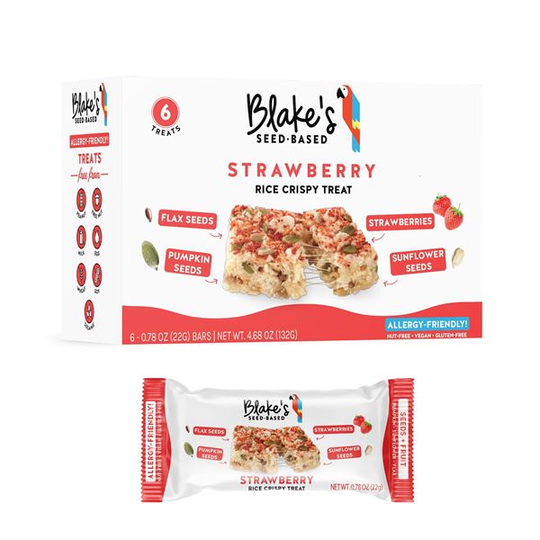 NEW 132G BLAKE SEED BASED STRAWBERRY RICE CRISPY