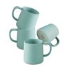 Image 1 : NEW CERAMIC ENAMEL MUG MINT BUBBLE 4 PACK