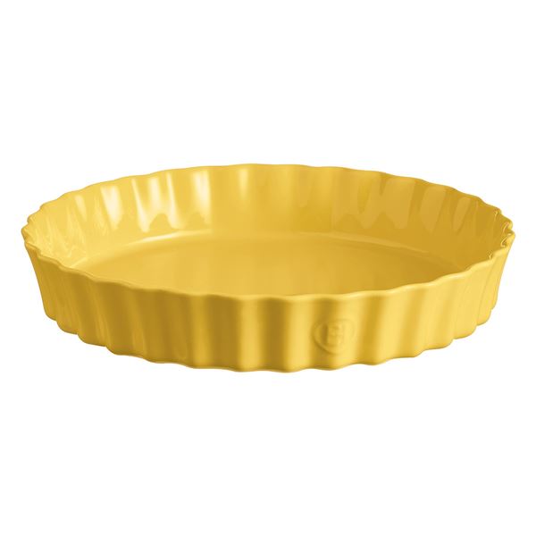 NEW PROVENCE YELLOW DEEP FLAN DISH 24CM