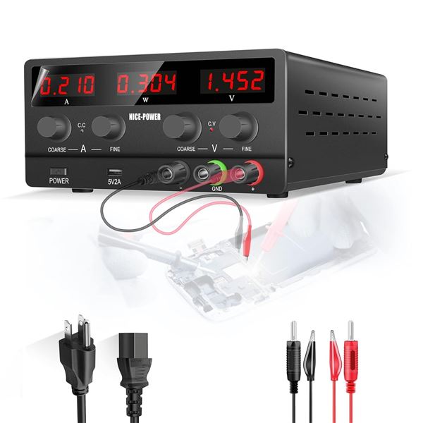 NEW NICE-POWER DC POWER SUPPLY BLACK
