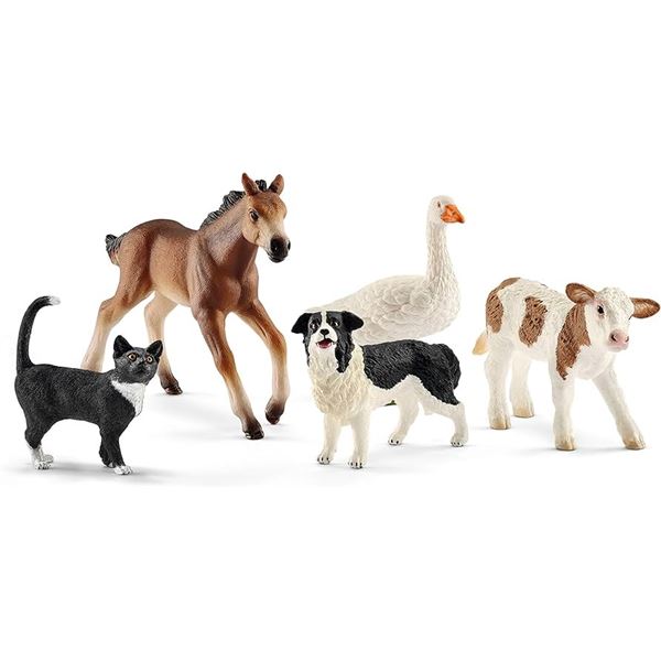 NEW SCHLEICH FARM WORLD 5 ANIMAL PACK