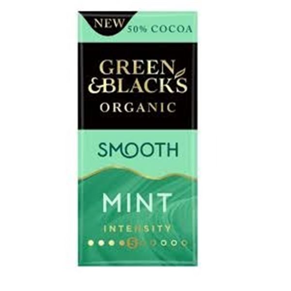 NEW 90G GREEN & BLACK SMOOTH ORGANIC DARK CHOCOLAT
