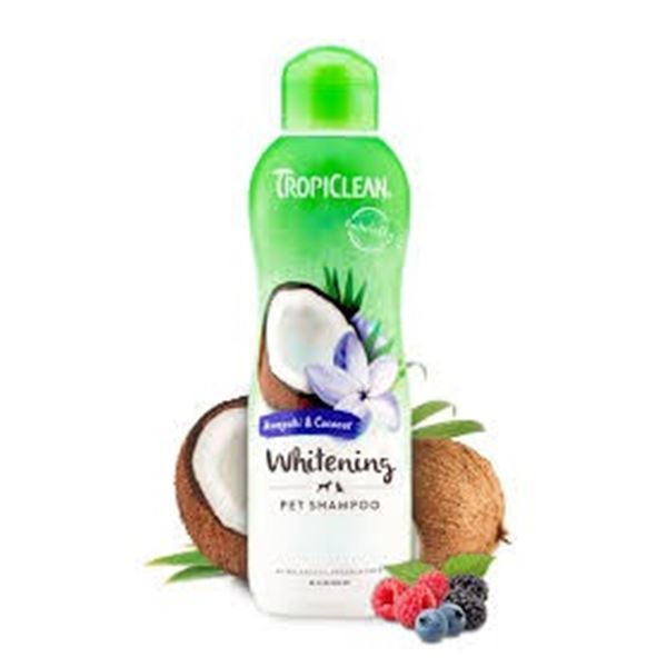 NEW 592ML TROPICLEAN WHITENING PET SHAMPOO