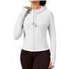 Image 1 : NEW QUEENIEKE WOMENS WHITE ZIP HOODIE LARGE