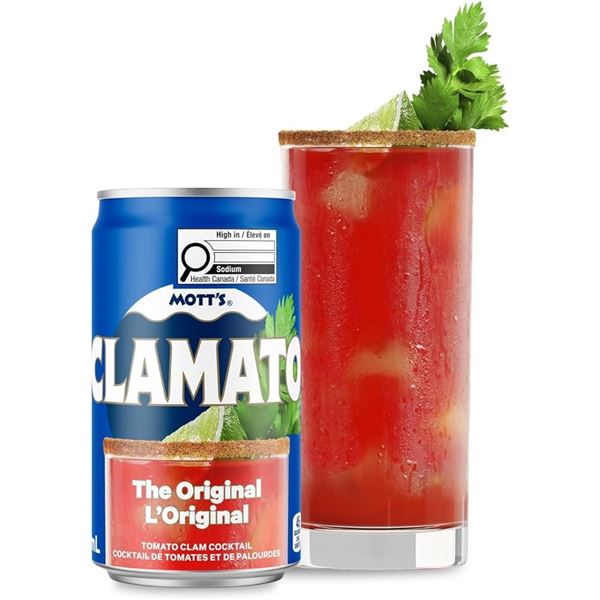 NEW 6 X 213ML CLAMATO THE ORIGINAL TOMATO CLAM