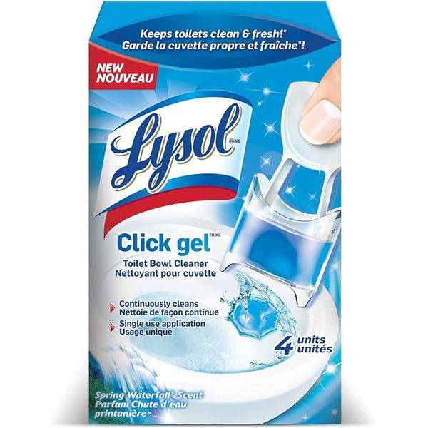 NEW 20G LYSOL CLICK GEL AUTOMATIC TOILET CLEANER