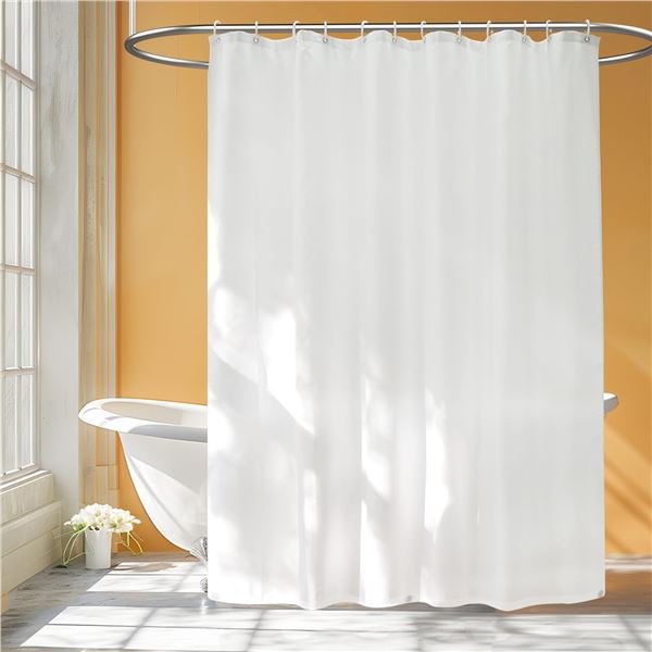 NEW SEENUS EXTRA LONG SHOWER CURTAIN LINER