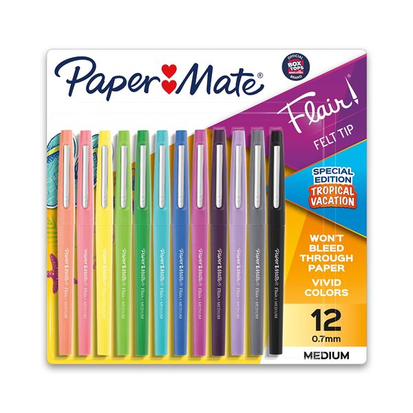 NEW 12 PENS PAPER MATE FELT TIP