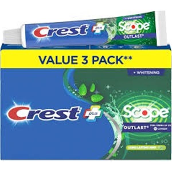 NEW 3 X 120ML CREST PLUS