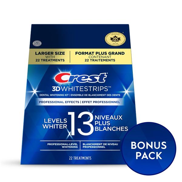 NEW CREST 3D WHITESTRIPS LEVELS WHITER 13