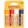 Image 1 : NEW 4 X 4.25G BURTS BEES ASSORTED LIP BALMS