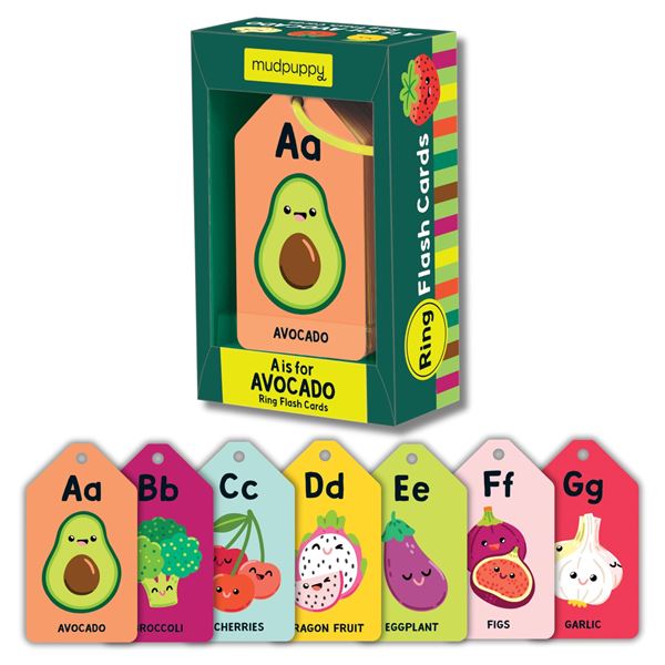 NEW MUDPUPPY AVOCADO RING FLASH CARDS