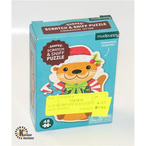 NEW MUDPUPPY SCRATCH AND SNIFF PUZZLE