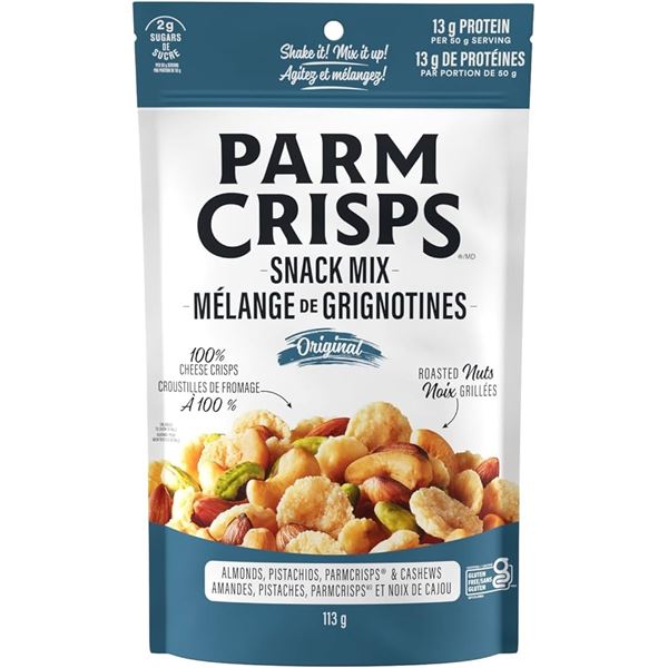 NEW 12 X 113G PARM CRISPS SNACK MIX ORIGINAL