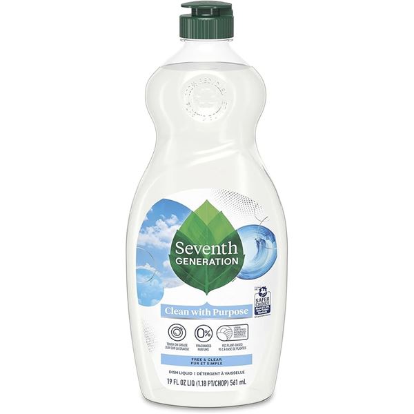 NEW 561ML SEVENTH GENERATION FREE & CLEAR DISHSOAP