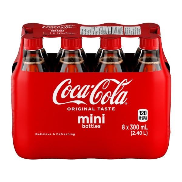 NEW 8 X 300ML COCA COLA MINI BOTTLES